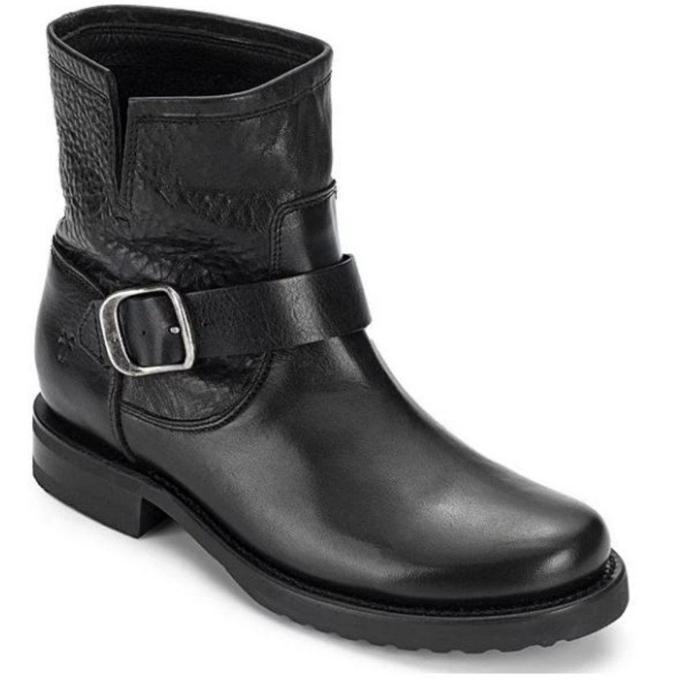 Frye Veronica Moto Buckle Booties Size 6